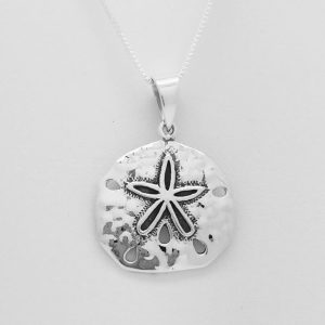 Natural Shaped Sand Dollar Pendant