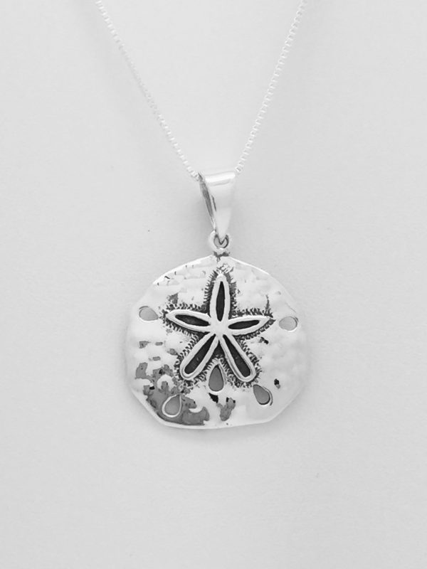 Natural Shaped Sand Dollar Pendant