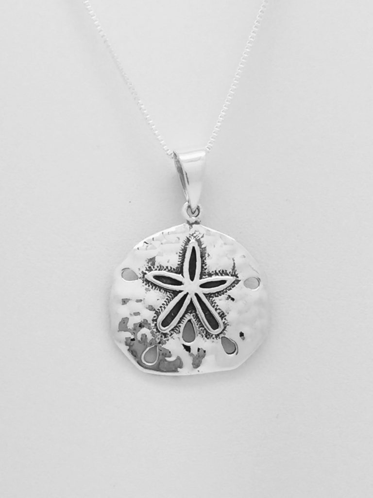 Natural Shaped Sand Dollar Pendant