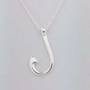 Drop Fish Hook Necklace