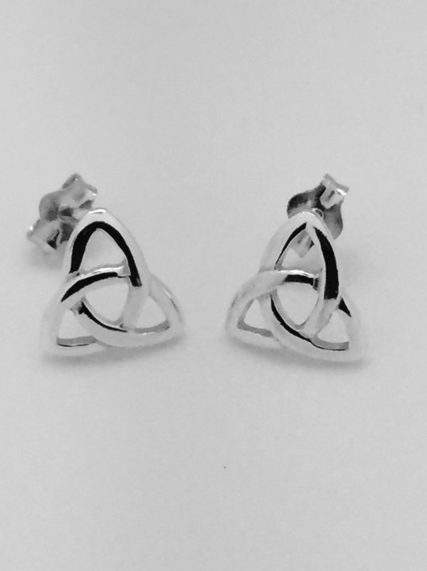 Celtic Trinity Knot Stud Earrings