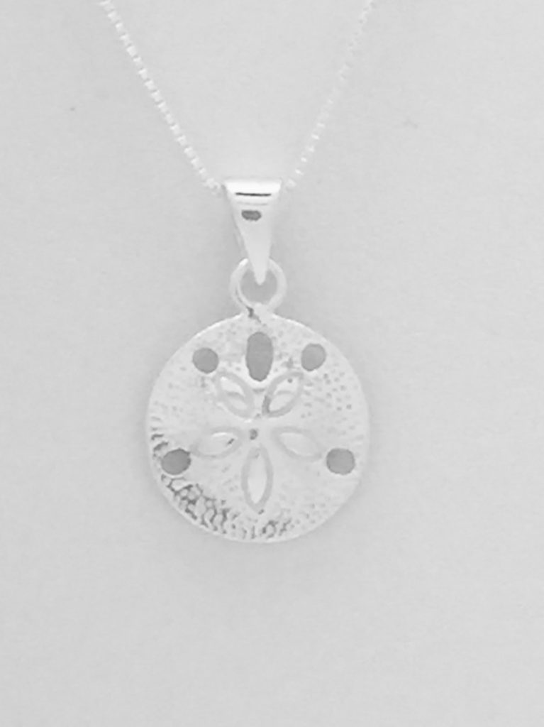 Textured Simple Sand Dollar Pendant