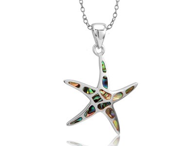 Abalone Starfish Necklace