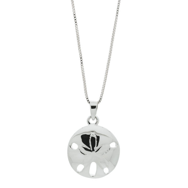 Sterling Silver Polished Sand Dollar Pendant