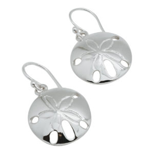 Polished Sand Dollar Earrings