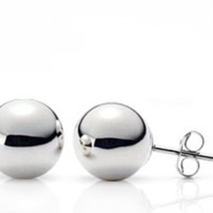 Sterling Silver Ball Earrings