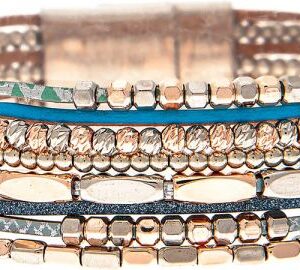 Gold Metal Beads Magnetic Bracelet