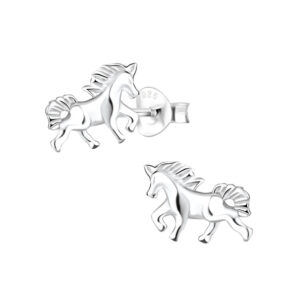 Sterling Silver Horse Stud Earings