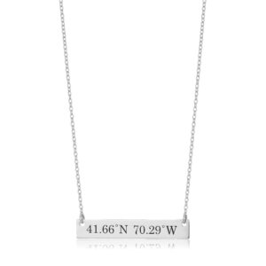 Cape Cod Coordinate Necklace Reversible