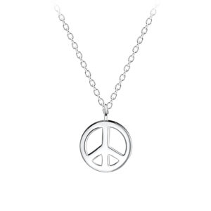Dainty Peace Sign Necklace
