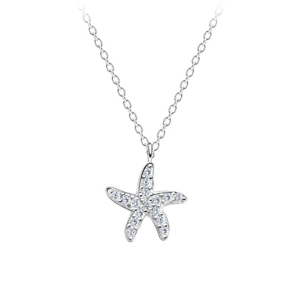 Dainty CZ Starfsih Necklace