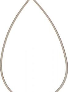 Silver Big Crystal Drop Teardrop Earring