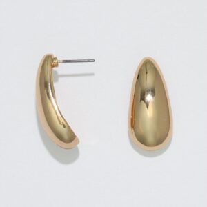 Sculpted High Polish Gold Drops