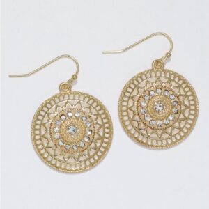 Gold Ornate Filigree Earrings