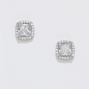 Square CZ Studs