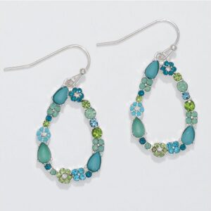 Green and Aqua Crystal Drops