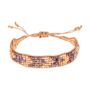 Lavender Multicolored Woven Bracelet