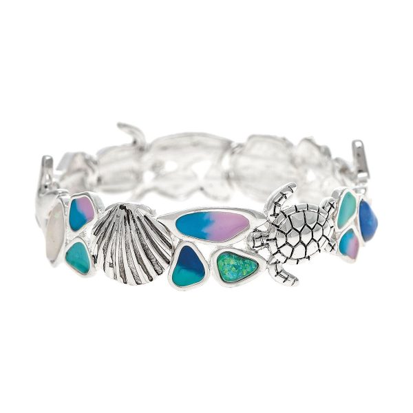 Silver Opal CoolTones Sea Life Bracelet