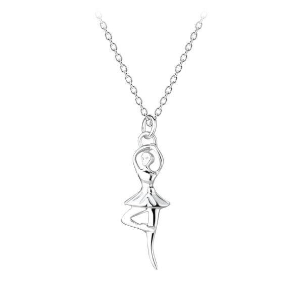 Silver Ballerina Necklace