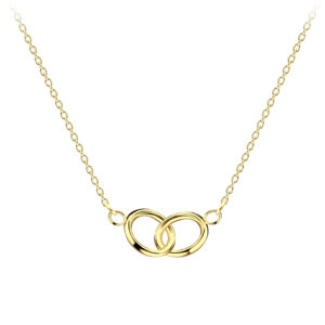 Double Circle Gold Necklace