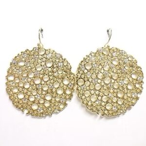 Gold Circle Cut Out Earrings