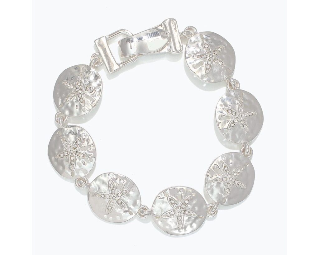 Sand Dollar with CZ's Magnetic Bracelet