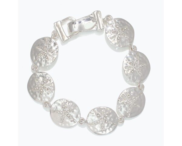 Sand Dollar with CZ's Magnetic Bracelet