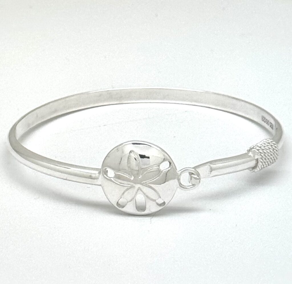 Sterling Silver Sand Dollar Bangle