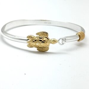 Two Tone Turtle Bangle