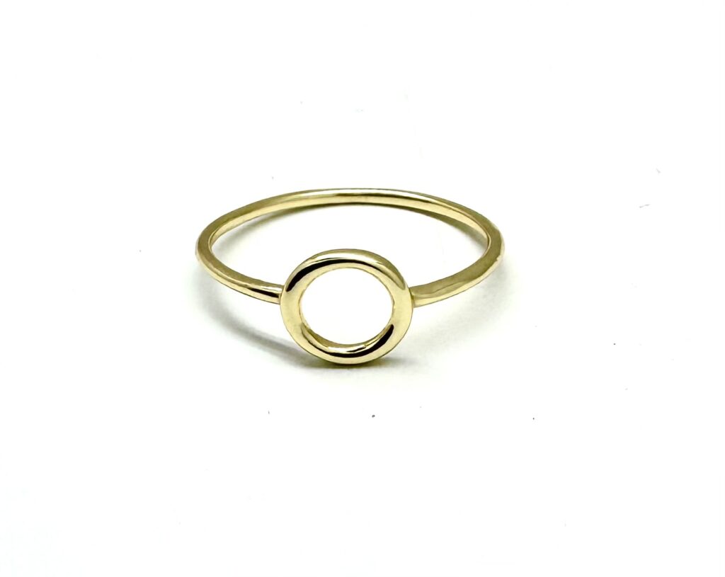 Gold Open Circle Ring