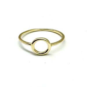 Gold Open Circle Ring