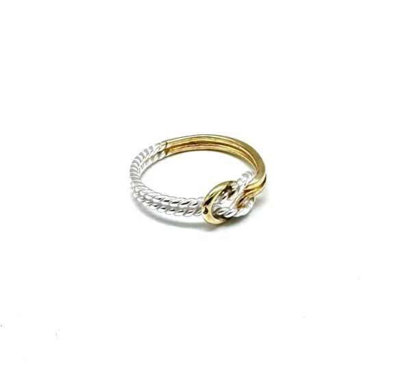 Two Tone Knot Ring - Image 3
