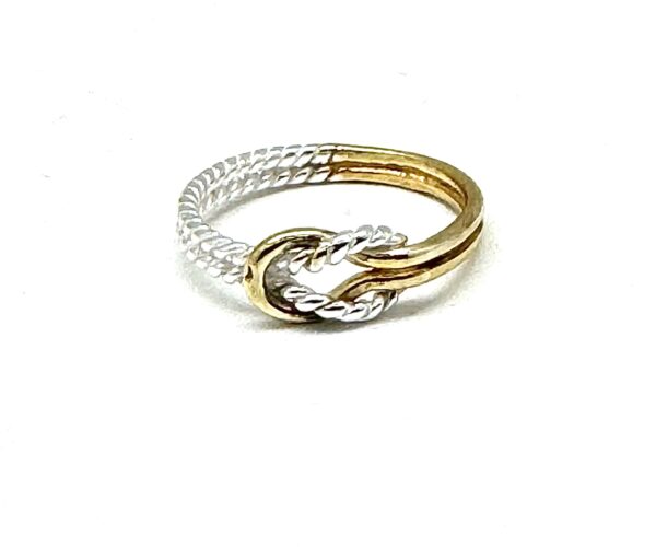 Two Tone Knot Ring - Image 4