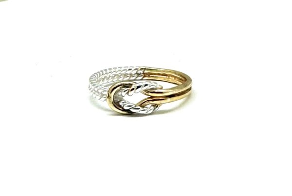 Two Tone Knot Ring