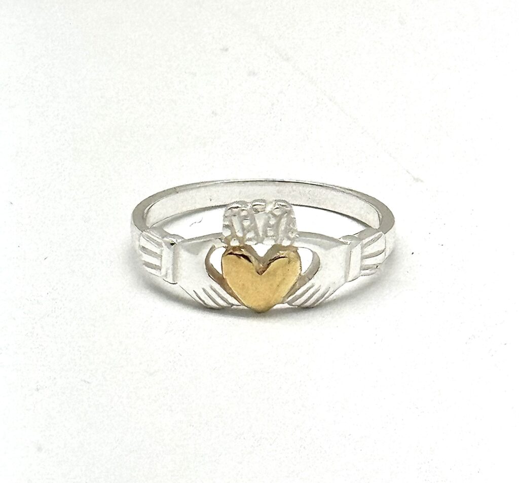 Two Tone Claddagh Ring