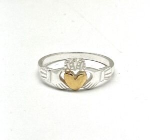 Two Tone Claddagh Ring