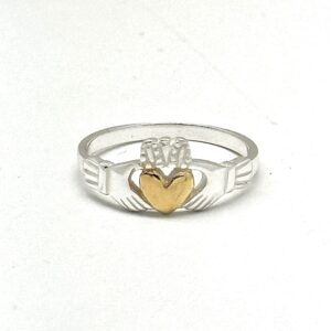 Two Tone Claddagh Ring