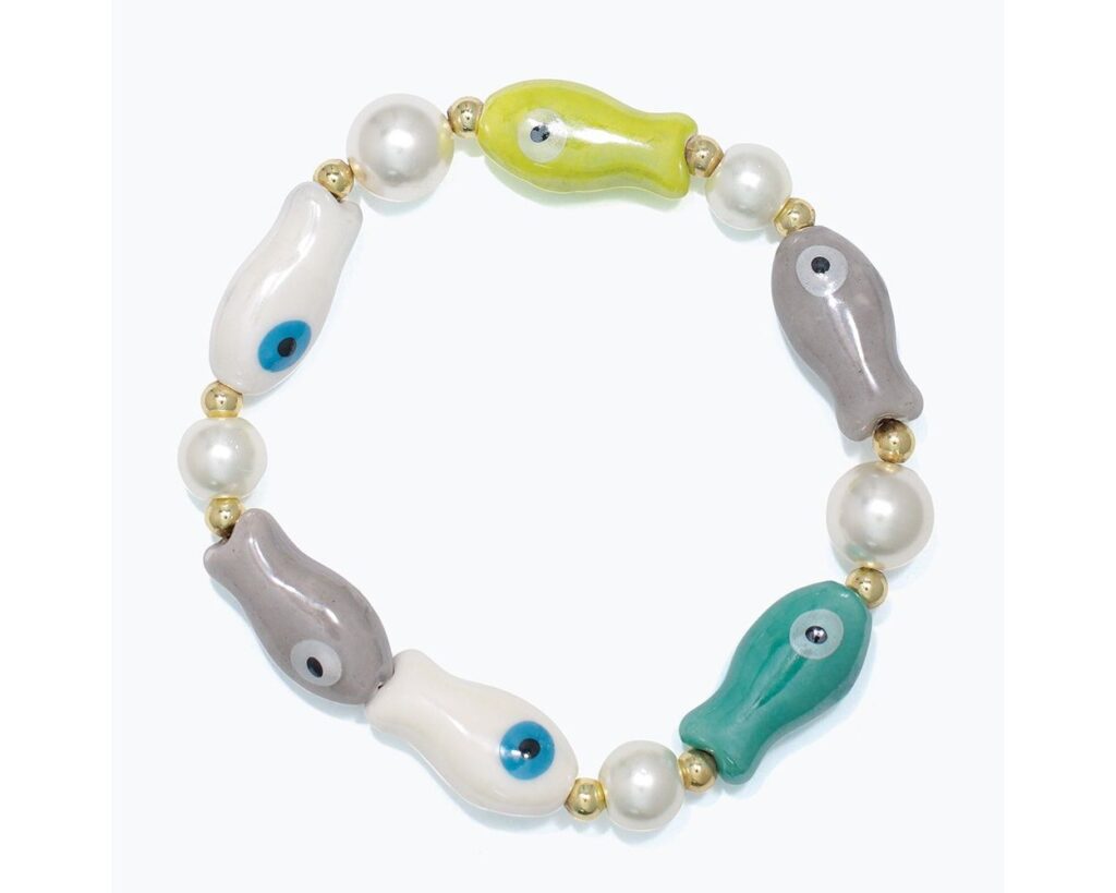 Ceramic Whimsical  Fish Bracelet