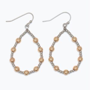 Open Teardrops with Two-Tone Beads