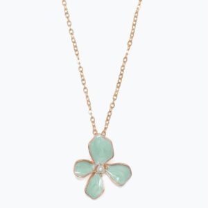 Mint Flower Necklace