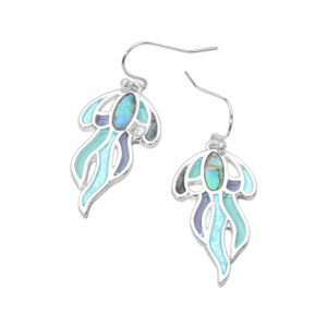 Multi Colored Dangle Jelly Fish Earrings