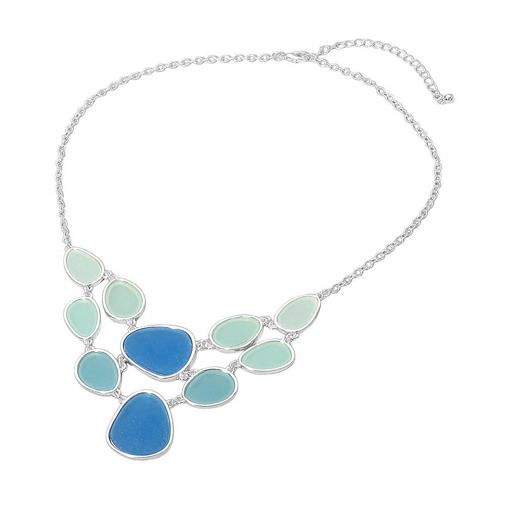 Sea Glass Bib Necklace